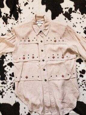 WOMEN'S 80'S/90'S BLOUSE - SANDSTONE